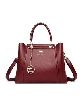 Bolsa Média Feminina de Couro Belle Éclat